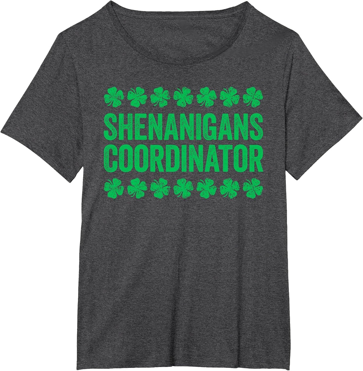 Shenanigans Coordinator Shirt Men Women Kids St Patricks Day T-Shirt - Dark Heather Grey