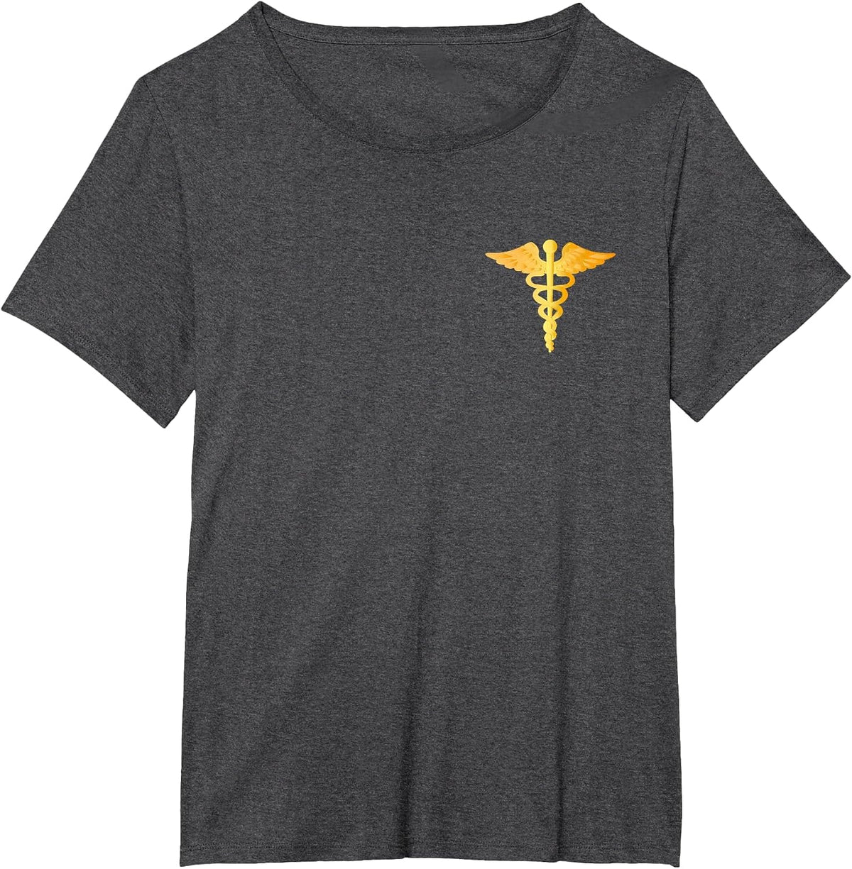 Caduceus Symbol Doctor Nursing Medical Physician Student RN T-Shirt - Dark Heather Grey
