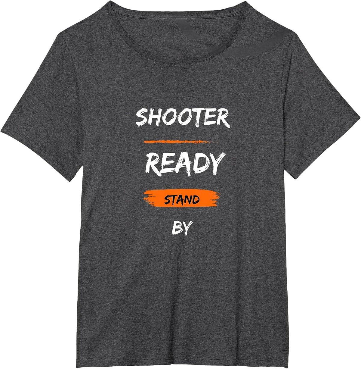 Competition Shooter Ready Stand By IPSC T-Shirt - Dark Heather Grey