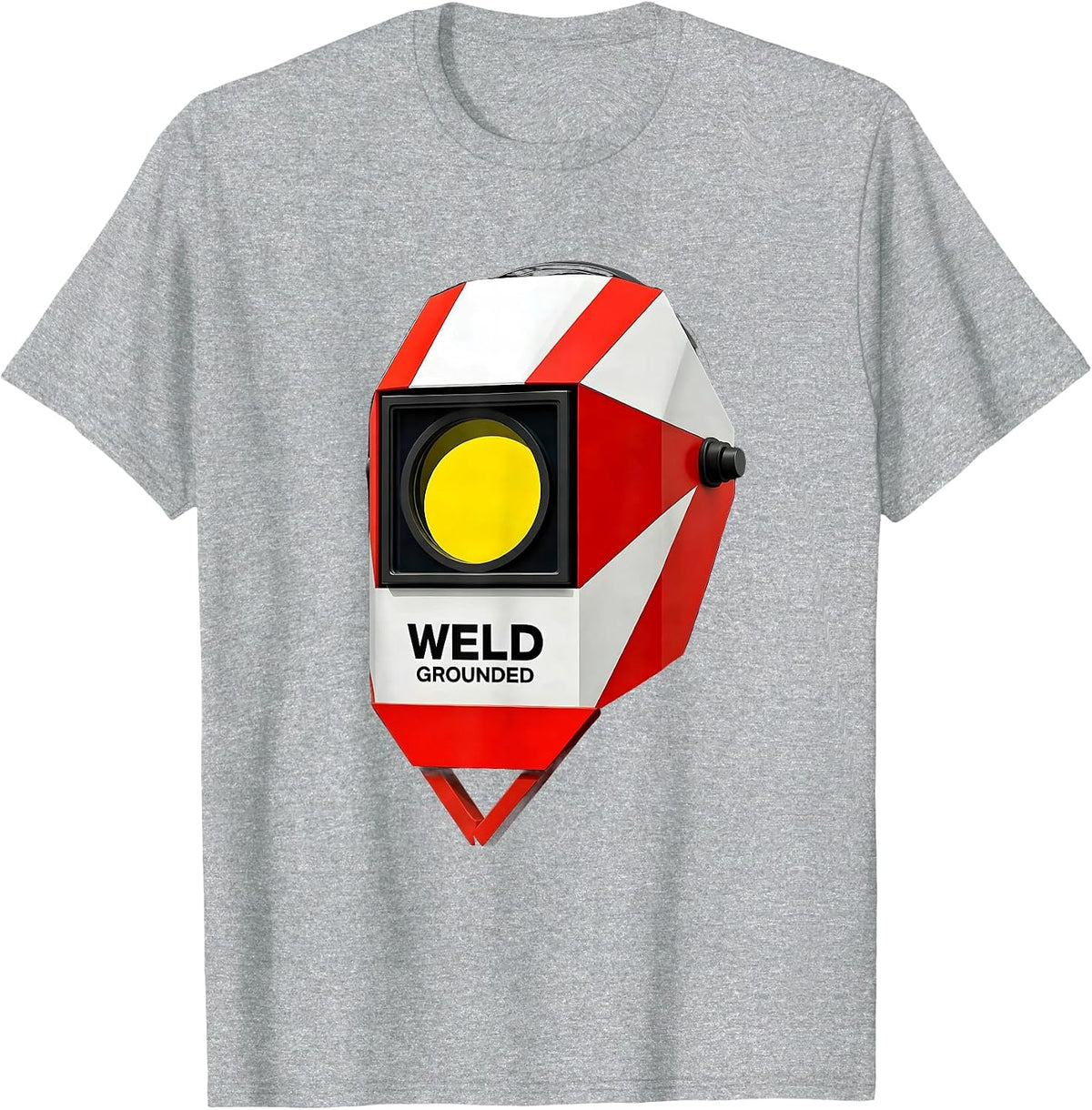 Men's Weld Grounded Bauhaus Modernist Welder Trade Humor Gift T-Shirt - Heather Grey