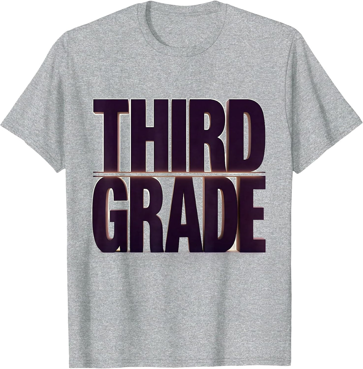 Men's Third Grade Minimalist Back To School Girl Teacher T-Shirt - Heather Grey