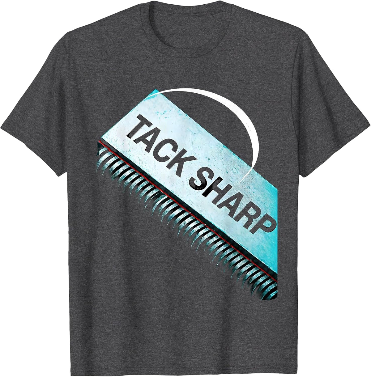 Men's Tack Sharp Funny Welder Metal Worker Trade Pride Humor T-Shirt - Dark Heather Grey