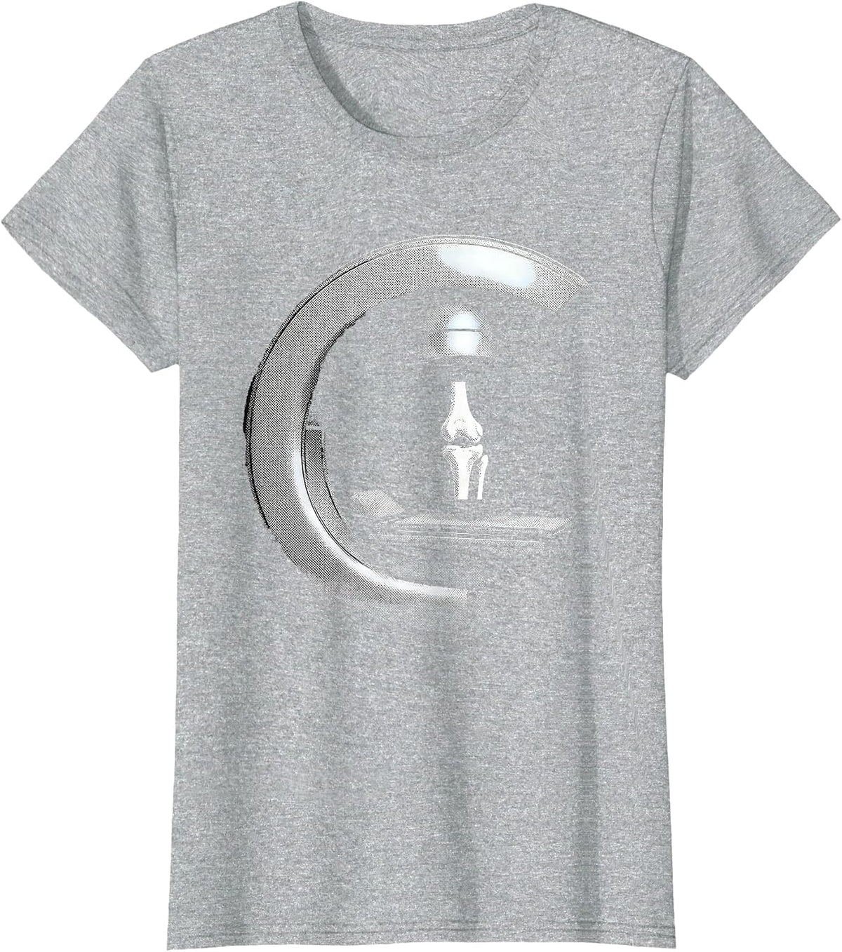 Closed C-Arm Fluoroscopy Radiology Tech Humor T-Shirt - Heather Grey