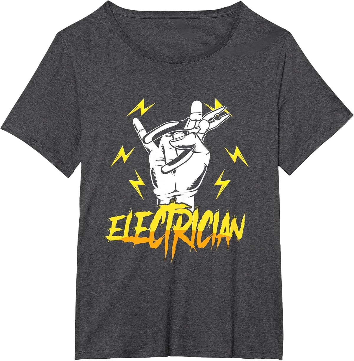 Electrician Electricity Voltage Lineman Craftsman Lineworker T-Shirt - Dark Heather Grey