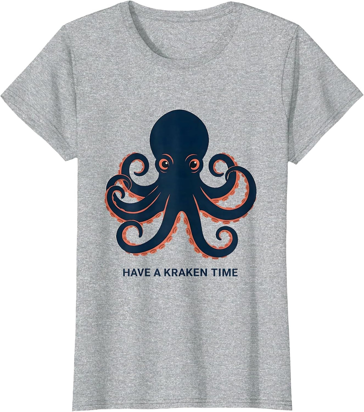 Have A Kraken Time Minimalist Octopus Lover Gift T-Shirt - Heather Grey