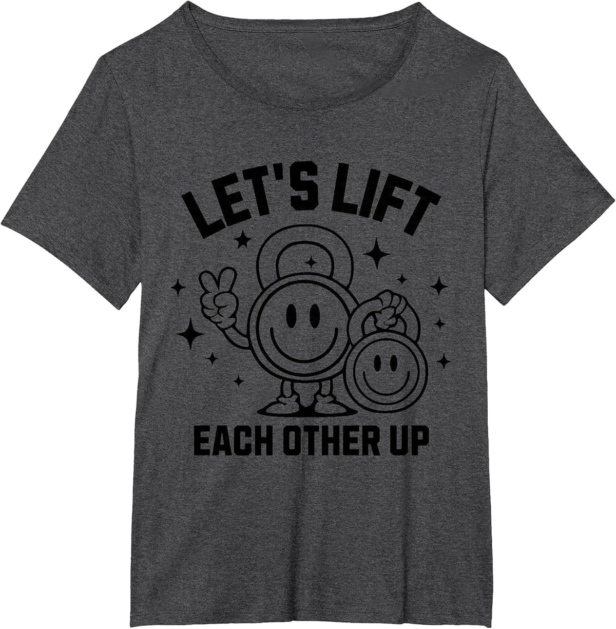 Let's Lift Each Other Up Apparel T-Shirt - Dark Heather Grey