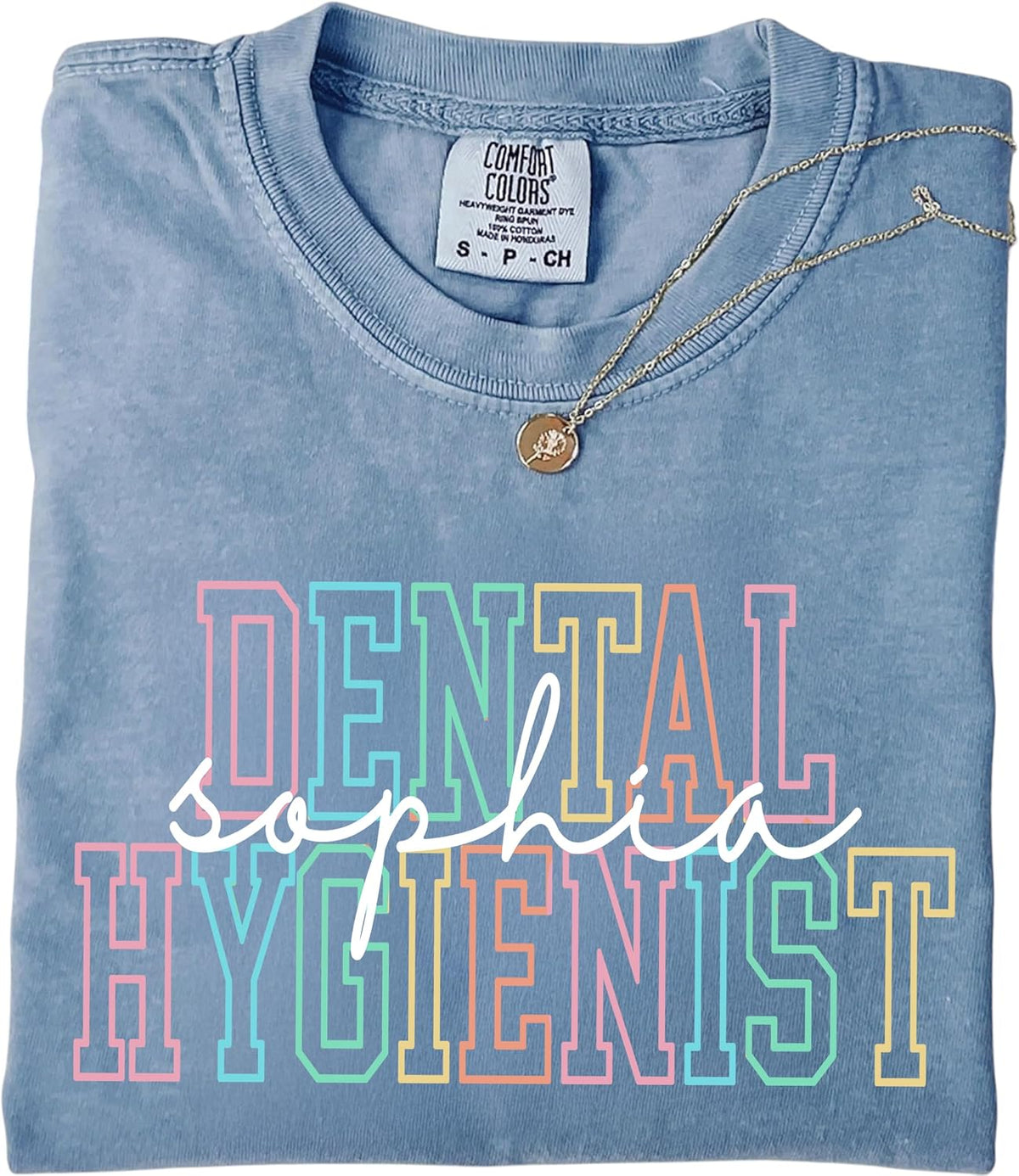 Personalized Dental Hygienist T-Shirt, Custom Name Dentistry Workwear Tee, Comfortable Uniform Apparel for Dental Hygiene