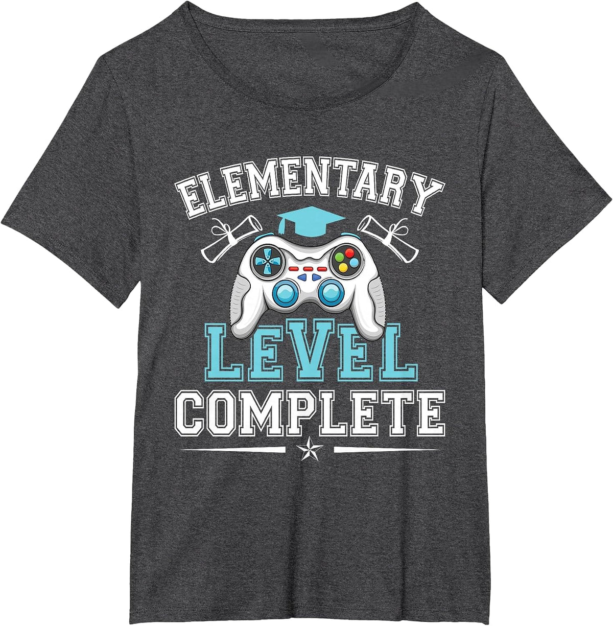 Elementary Level Complete Graduation 2026 Class Elementary T-Shirt - Dark Heather Grey