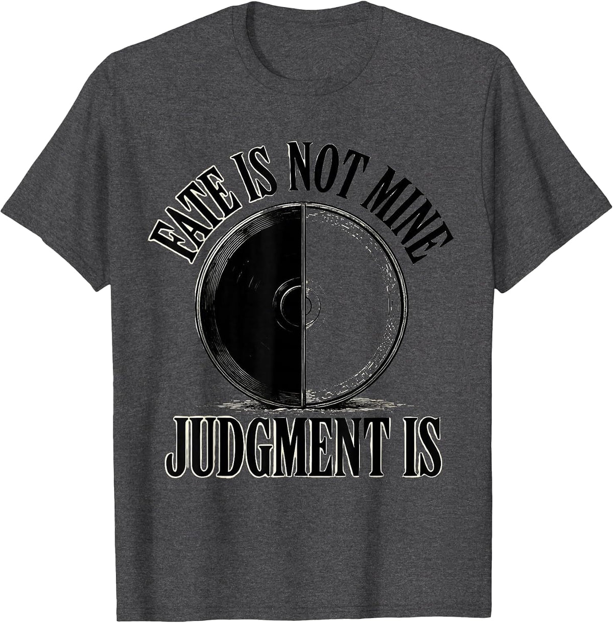 Fate Is Not Mine Judgment Is Stoic Philosophy Marcus T-Shirt - Dark Heather Grey