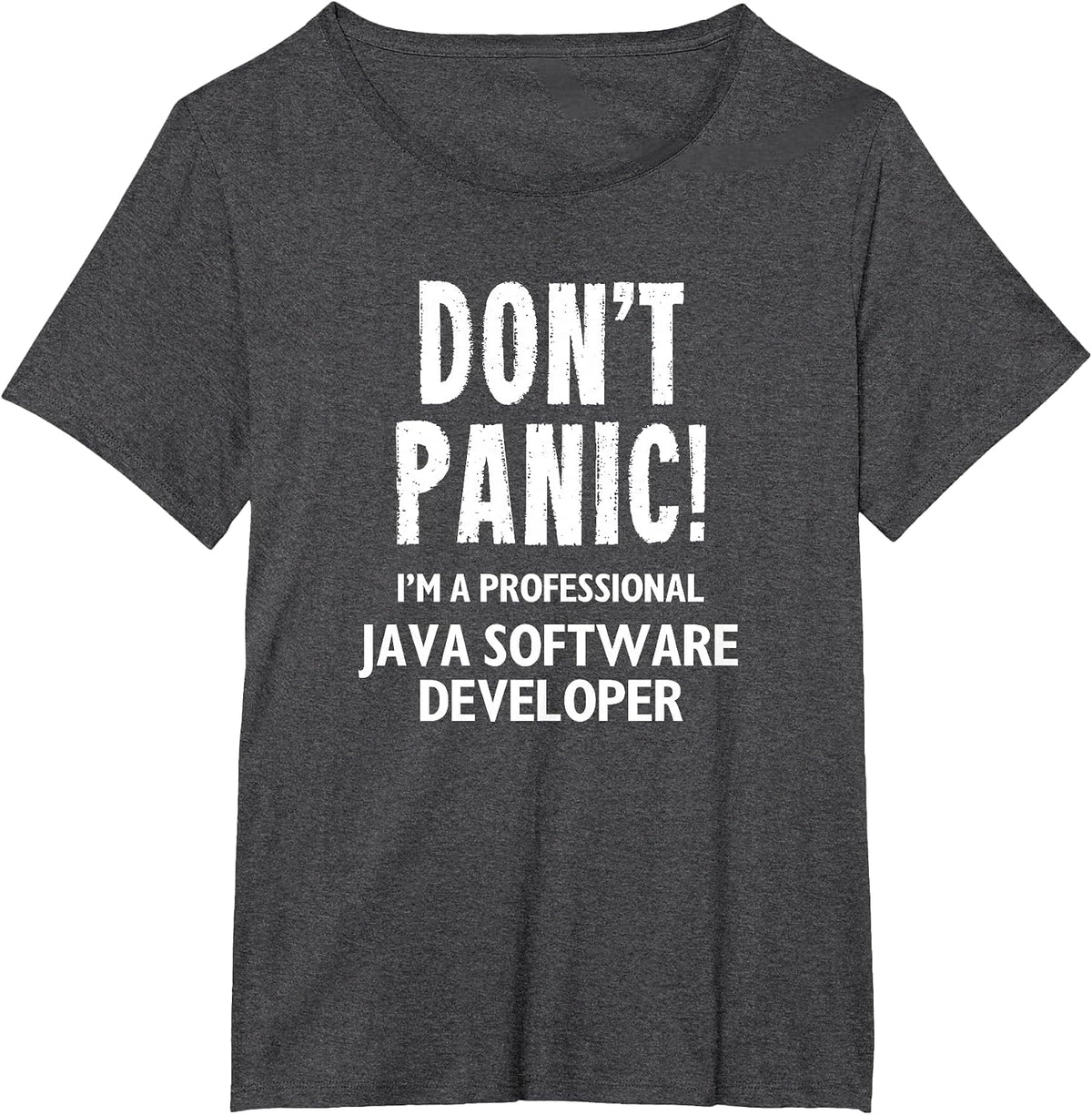 Java Software Developer T-Shirt - Dark Heather Grey