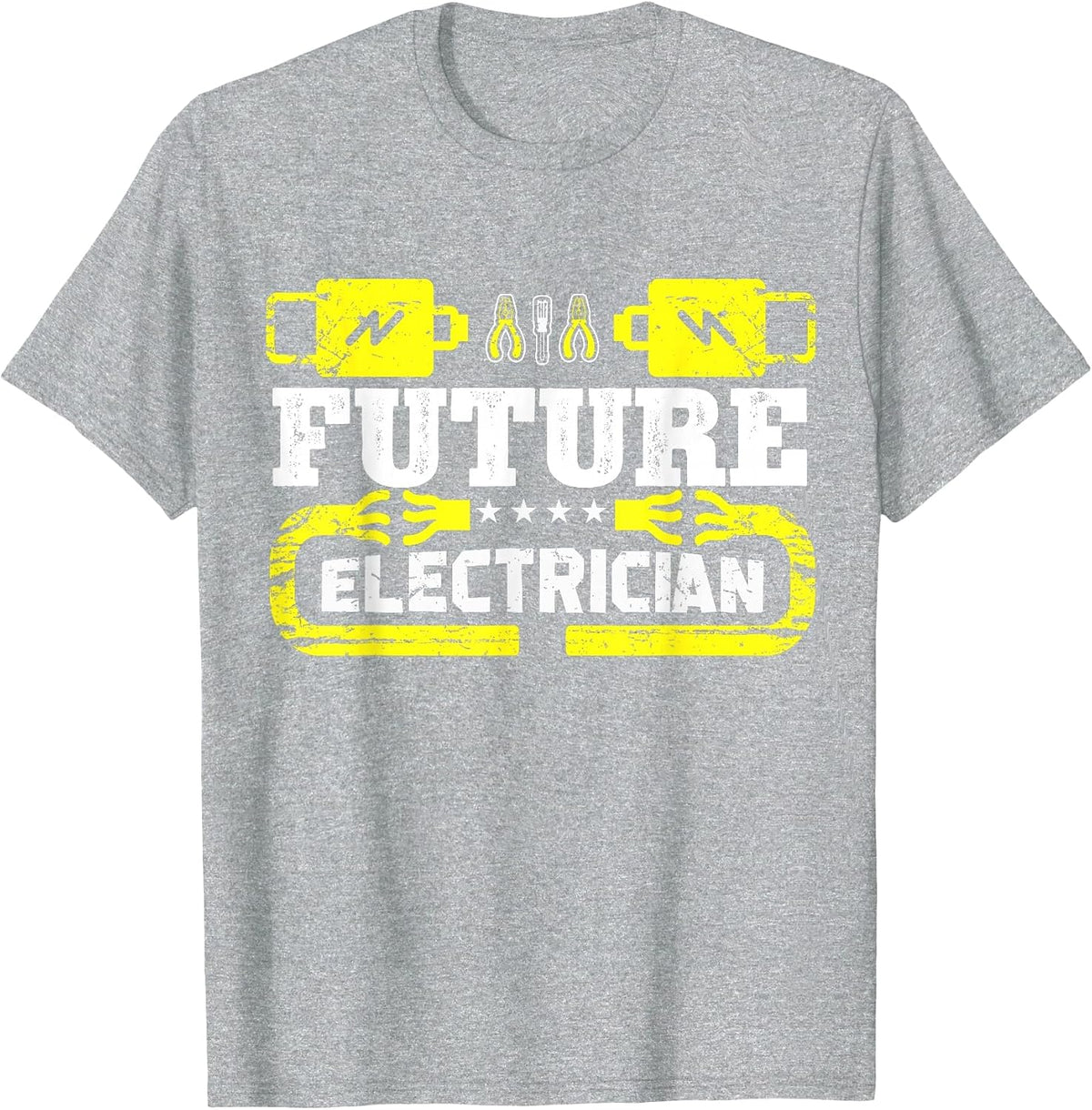 Future Electrician Apprentice in Training T-Shirt - Heather Grey