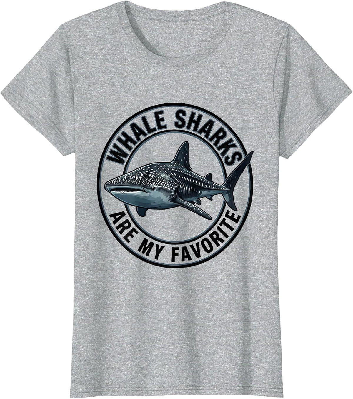 Women's Whale Sharks Are My Favorite Funny Ocean Animal Lover T-Shirt - Heather Grey