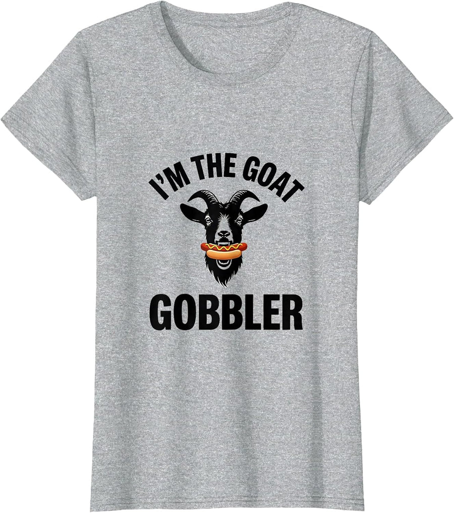 I'm The Goat Gobbler Funny Offensive Adult Humor T-Shirt, Women, Heather Grey, XX-Large - As Pictured