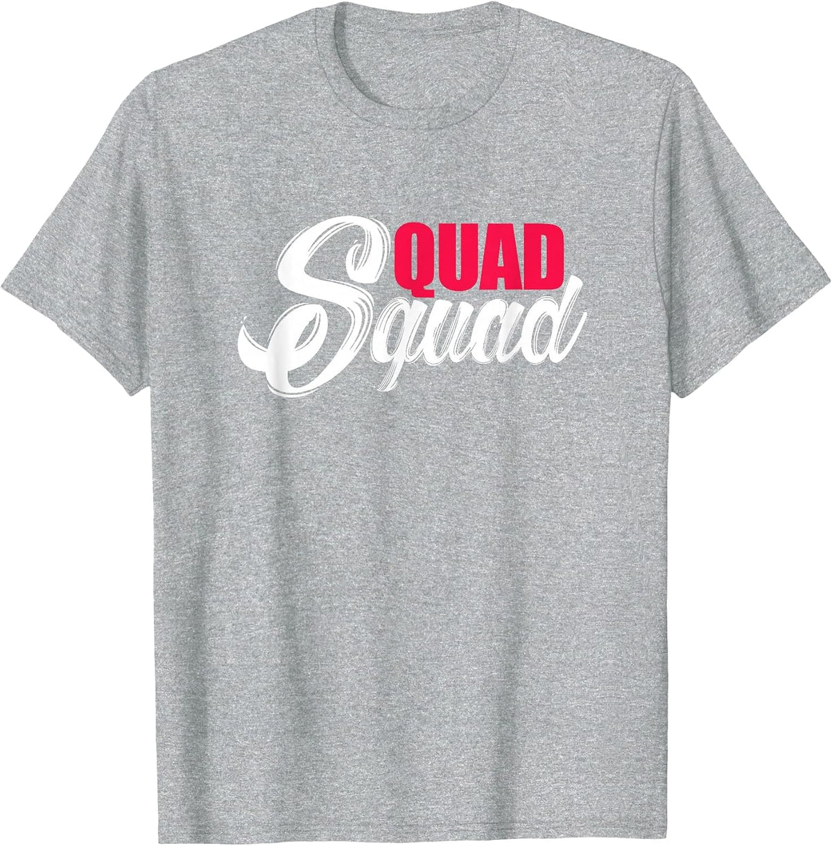 Quad Squad ATV Four Wheeler Biker T-Shirt - Heather Grey