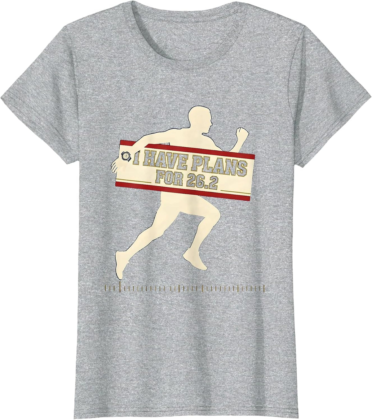 I Have Plans For 26.2 Funny Runner Marathoner Gift T-Shirt - Heather Grey