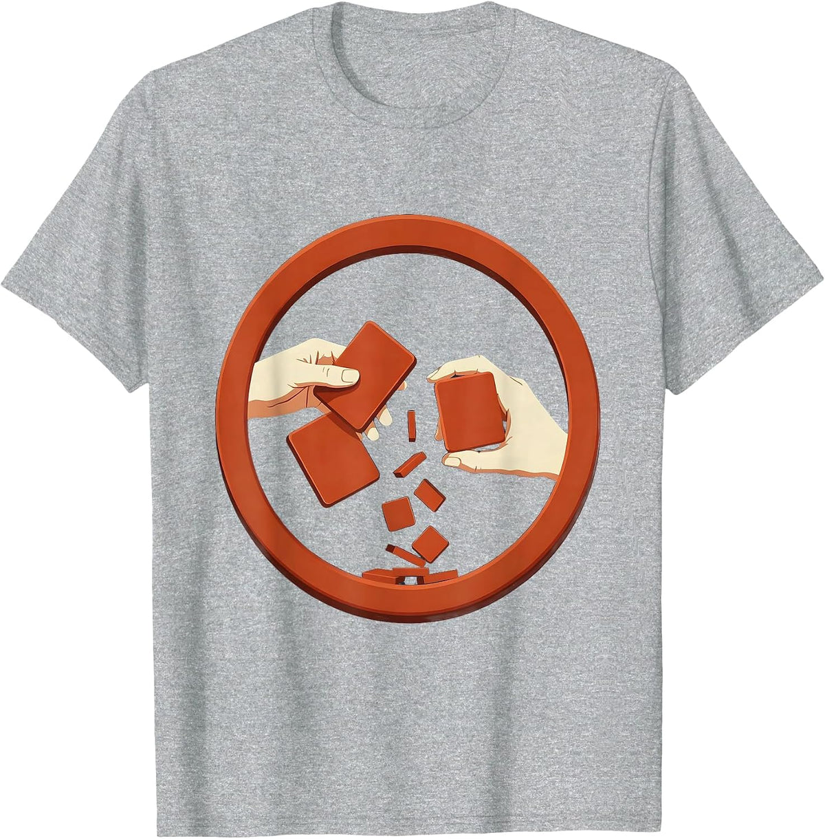 Men's Dyslexia Awareness Jumbled Letters Illustration T-Shirt - Heather Grey