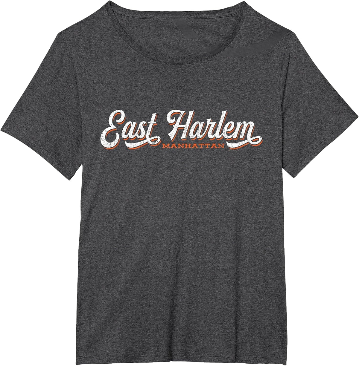 East Harlem New York Tshirt | Cool Retro Manhattan NYC tee T-Shirt - Dark Heather Grey