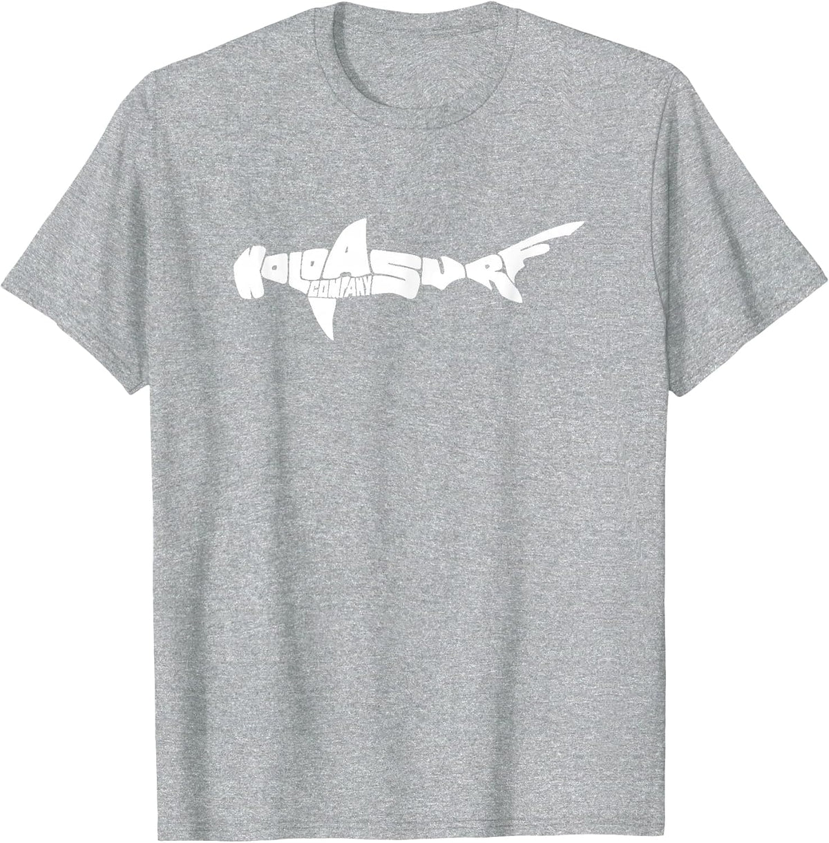 Koloa Surf Hammerhead Shark Logo Lightweight, Graphic T-Shirt - Heather Grey