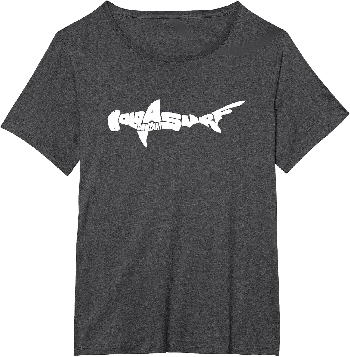 Koloa Surf Hammerhead Shark Logo Lightweight, Graphic T-Shirt - Dark Heather Grey