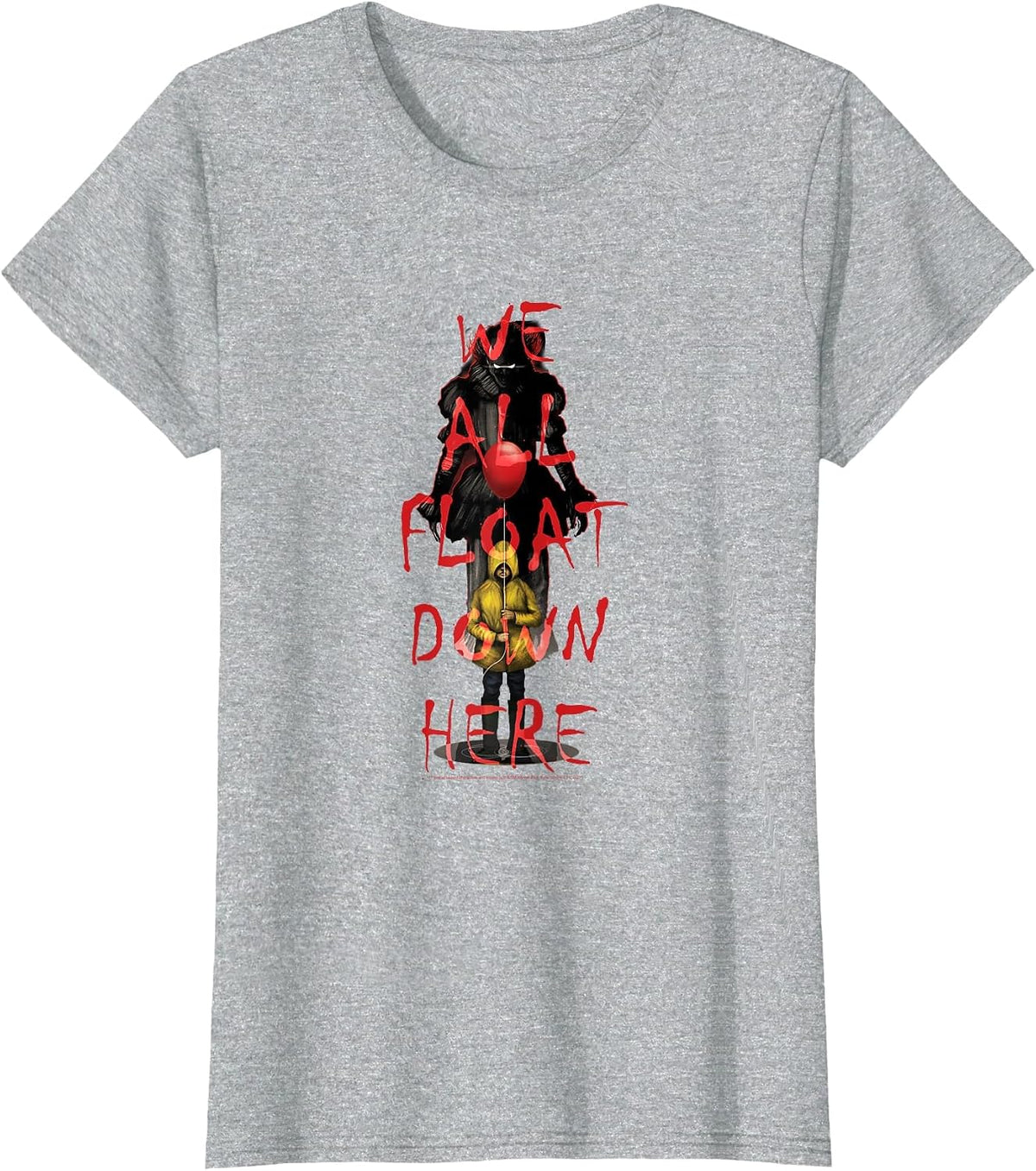 It We All Float Down Here T-Shirt - Heather Grey