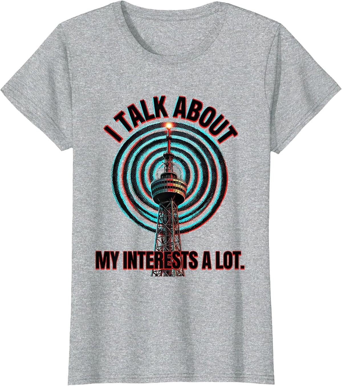 I Talk About My Interests A Lot Pop Art Neurodiversity Meme T-Shirt - Heather Grey