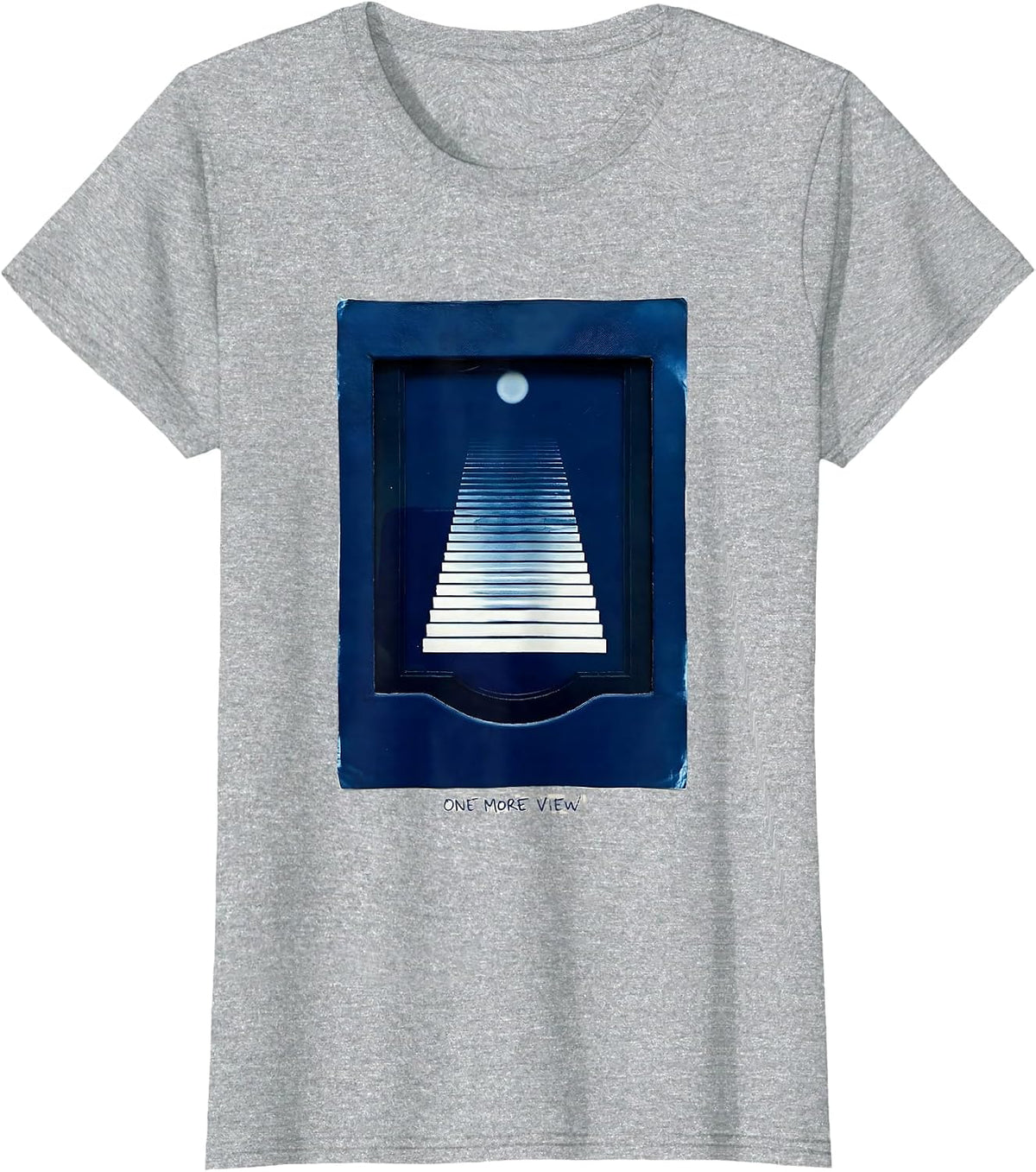One More View Cyanotype Radiologic Technologist X-ray Tech T-Shirt - Heather Grey