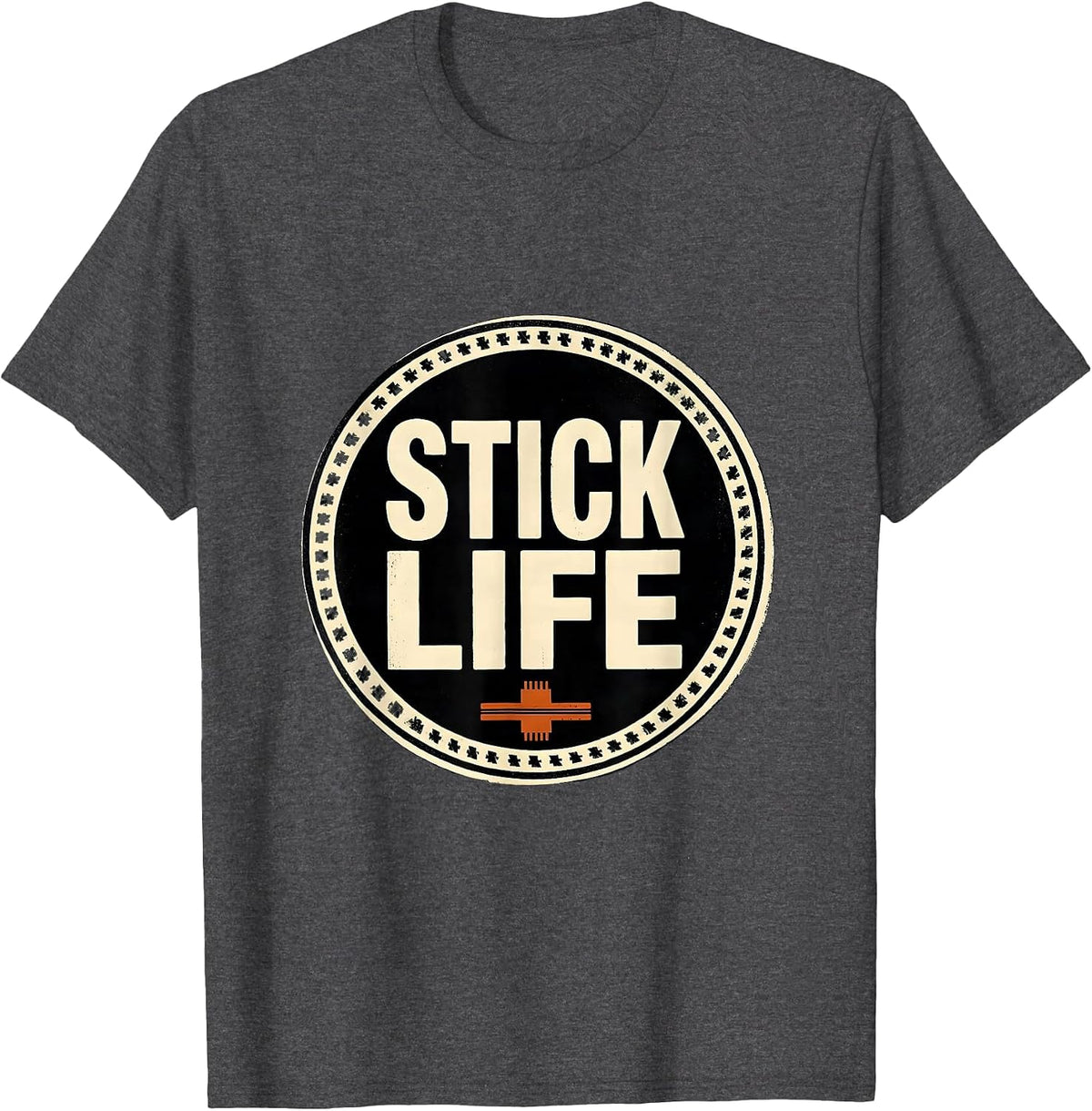 Stick Life Funny Welder Welding Blue Collar Worker T-Shirt - Dark Heather Grey