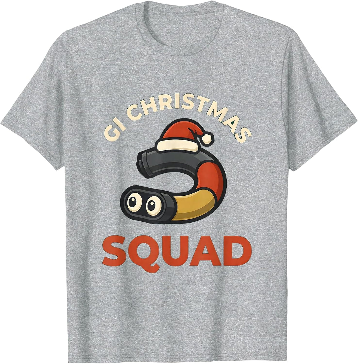 Men's GI Christmas Squad Gastroenterology Nurse Endoscopy Tech T-Shirt - Heather Grey