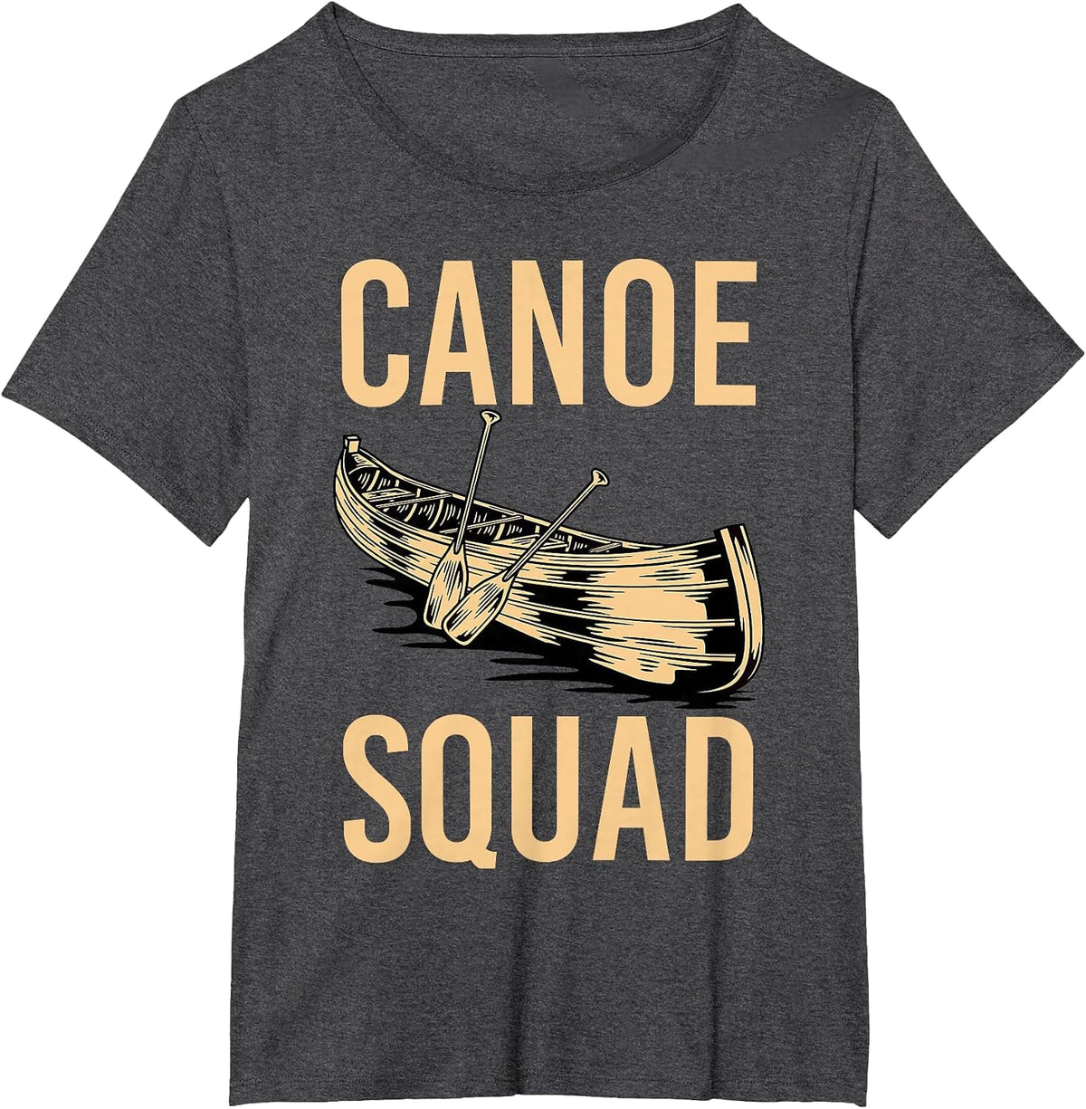 Canoe Squad Paddling Funny Kayaking Canoeing Lovers Canoe T-Shirt - Dark Heather Grey