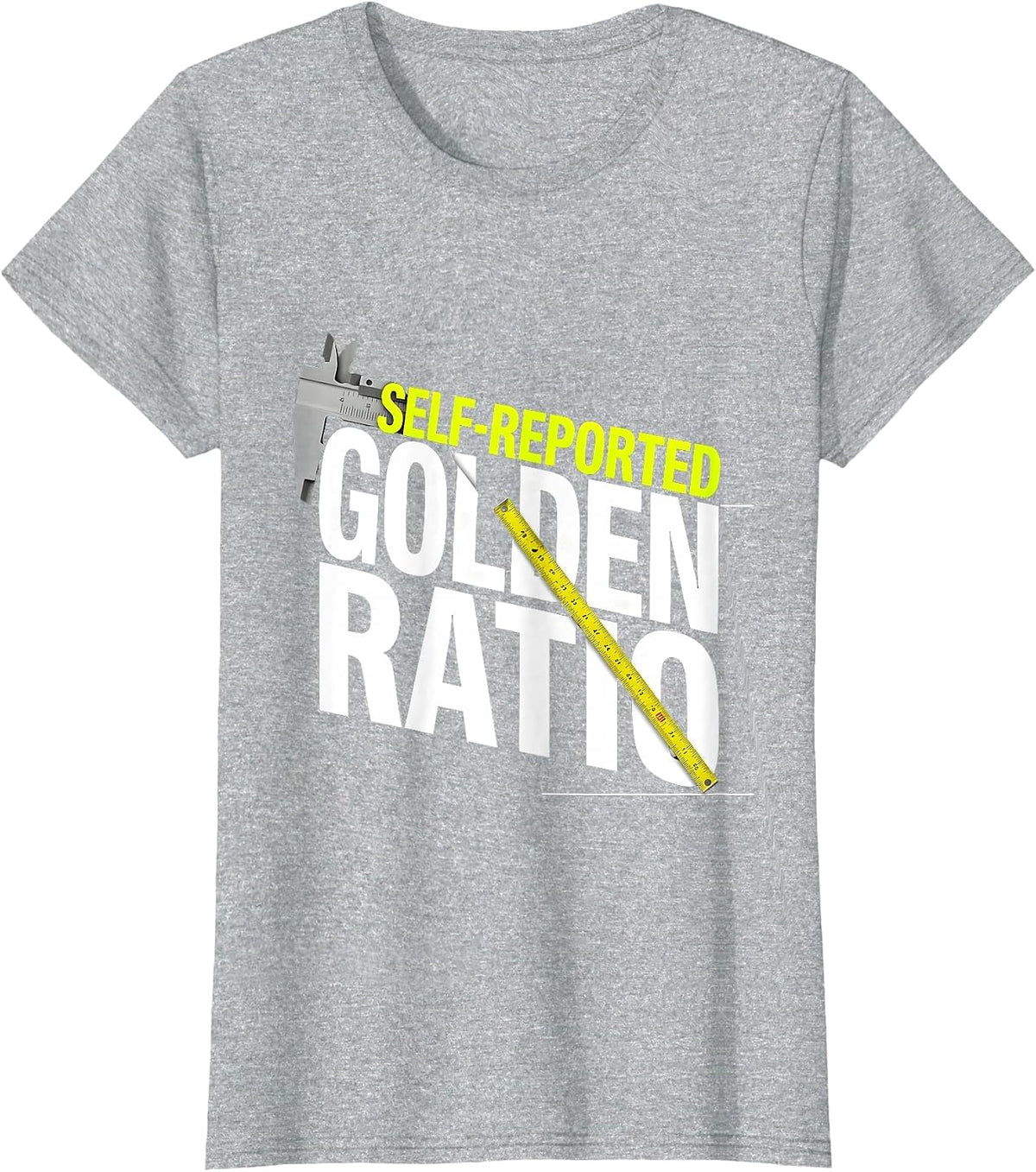 Women's Golden Ratio, Self-Reported Math Geometry Enthusiast T-Shirt - Heather Grey