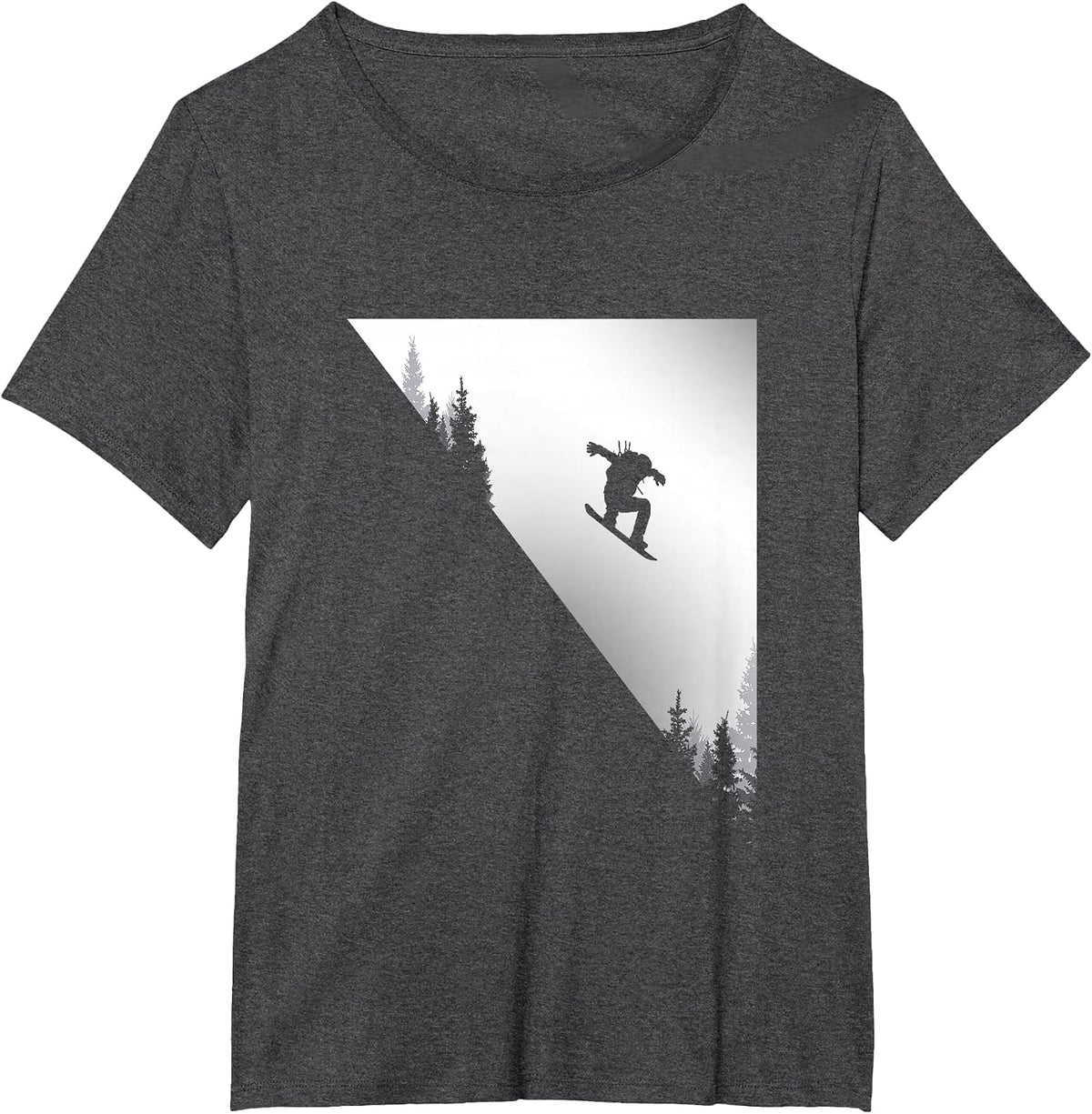 Snowboard Apparel - Snowboarding Snowboarder Snowboard T-Shirt - Dark Heather Grey