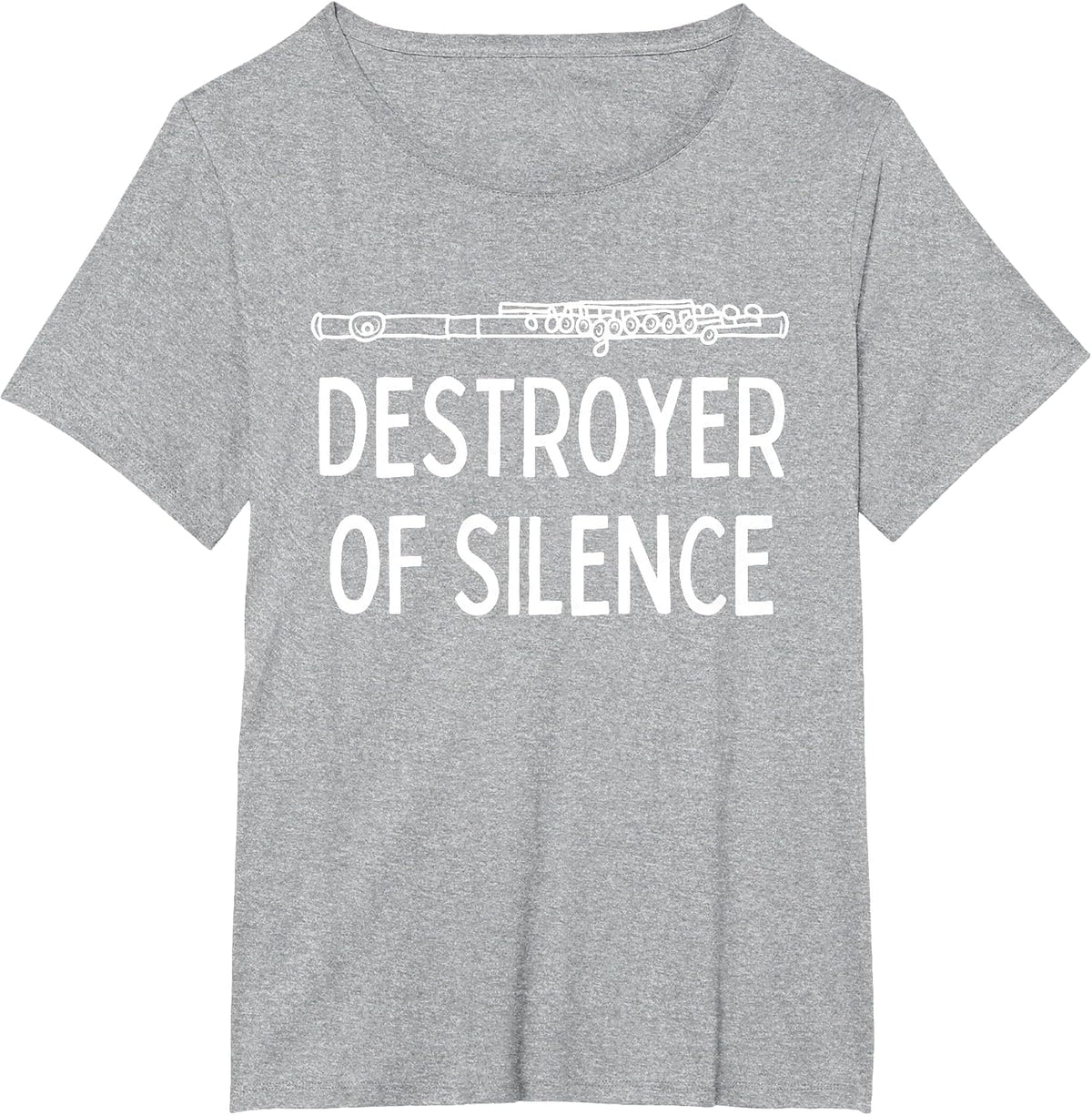 Best Flute Player Band Music Flautist Funny Flute T-Shirt - Heather Grey