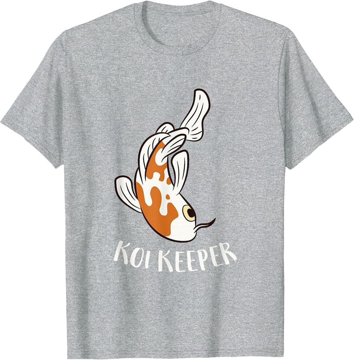 Koi Keeper Japanese Koi Fish Lover T-Shirt - Heather Grey