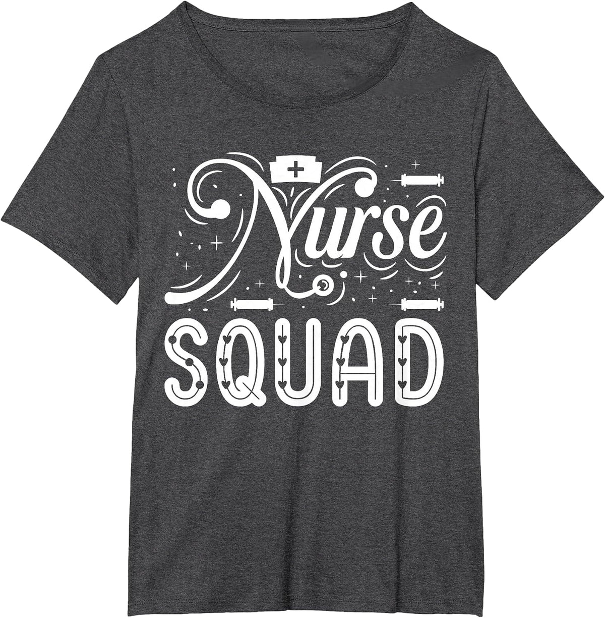 Nurse Squad | Nurse T-Shirt - Dark Heather Grey