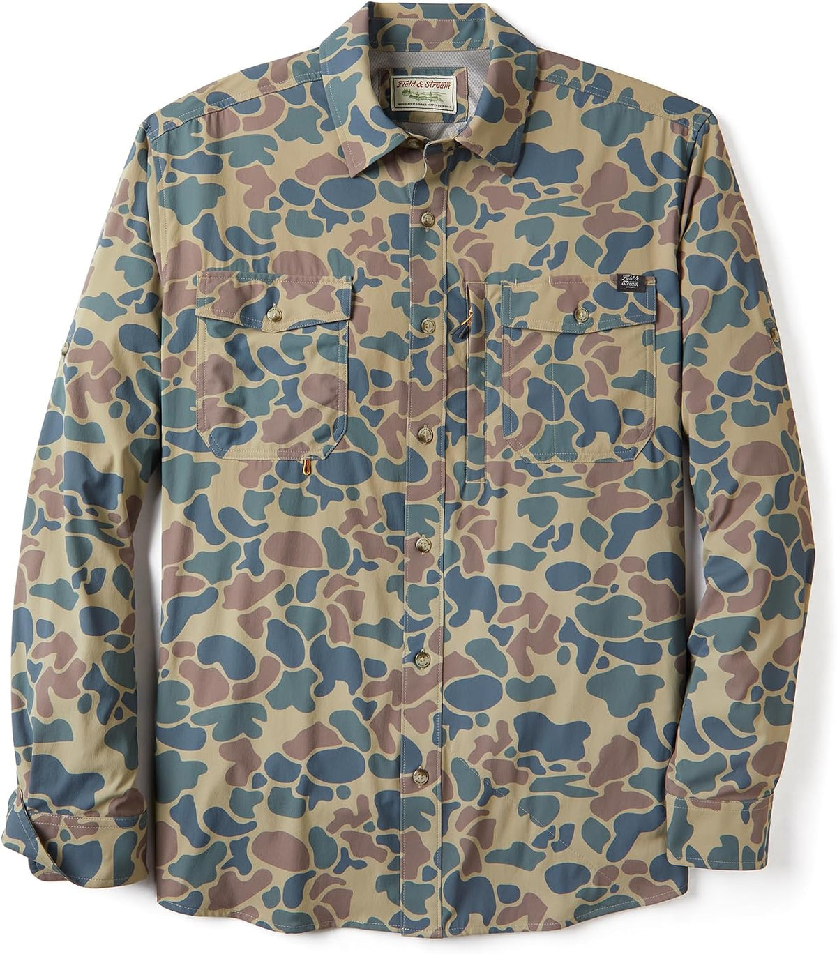 Field & Stream Men's Line Burner Long Sleeve Fishing Shirt - Camo