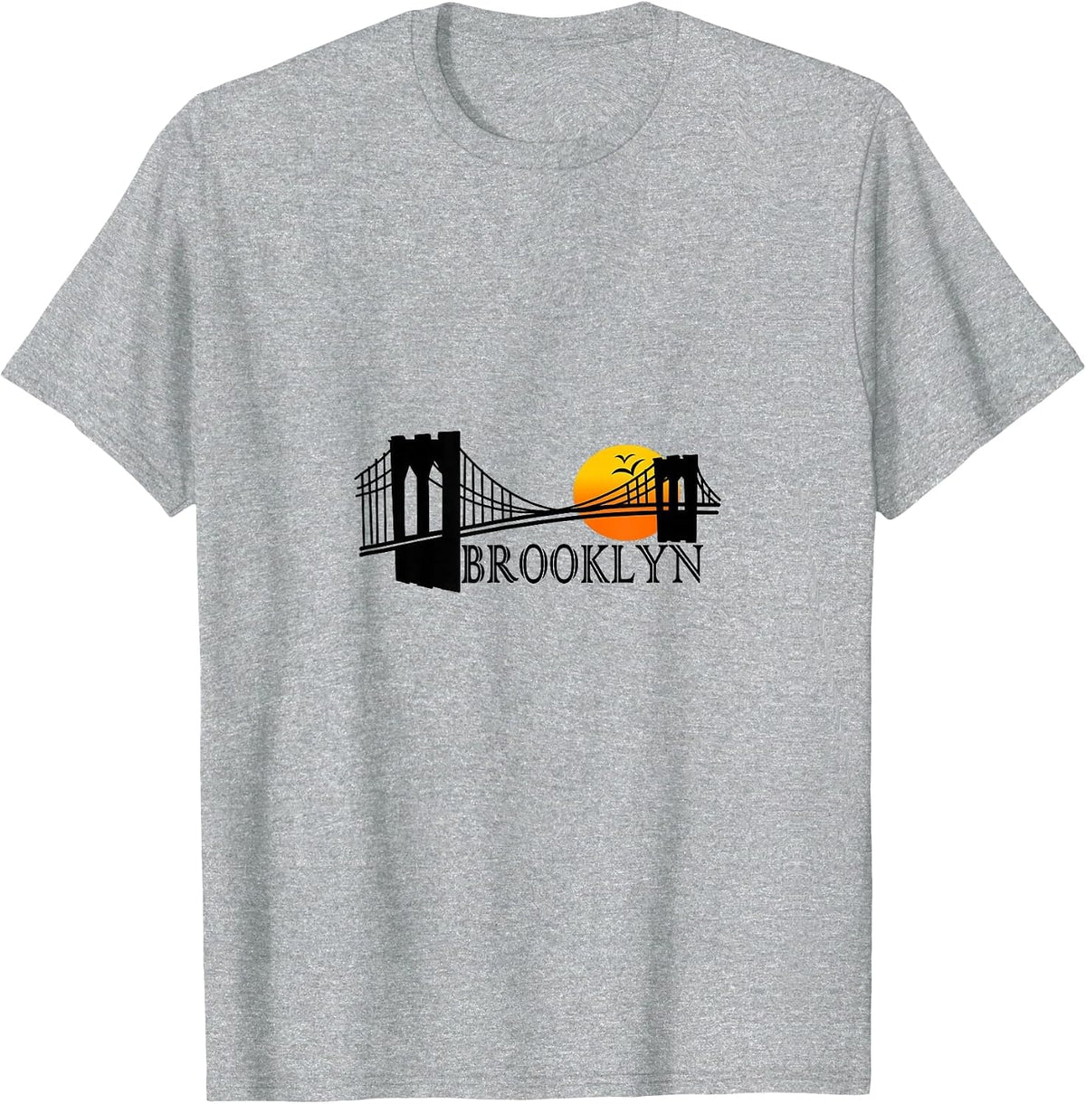 Brooklyn Bridge Sunset T-Shirt - Heather Grey