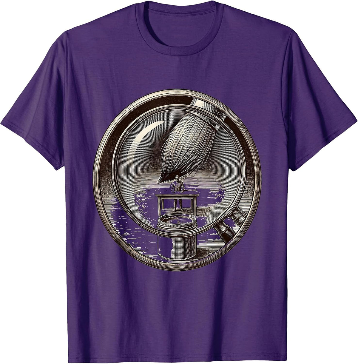 Men's Artistic Miniature Painter Hobbyist Gift Humor T-Shirt - Purple