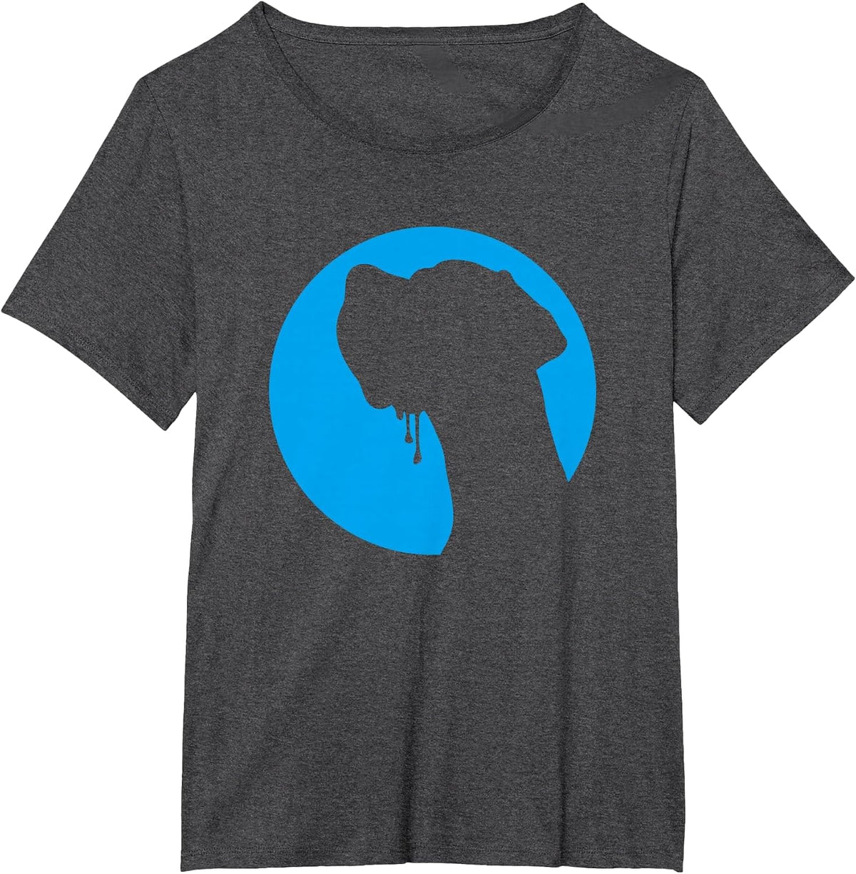 Greatdanedog Deutsche Dogge Profile T-Shirt - Dark Heather Grey