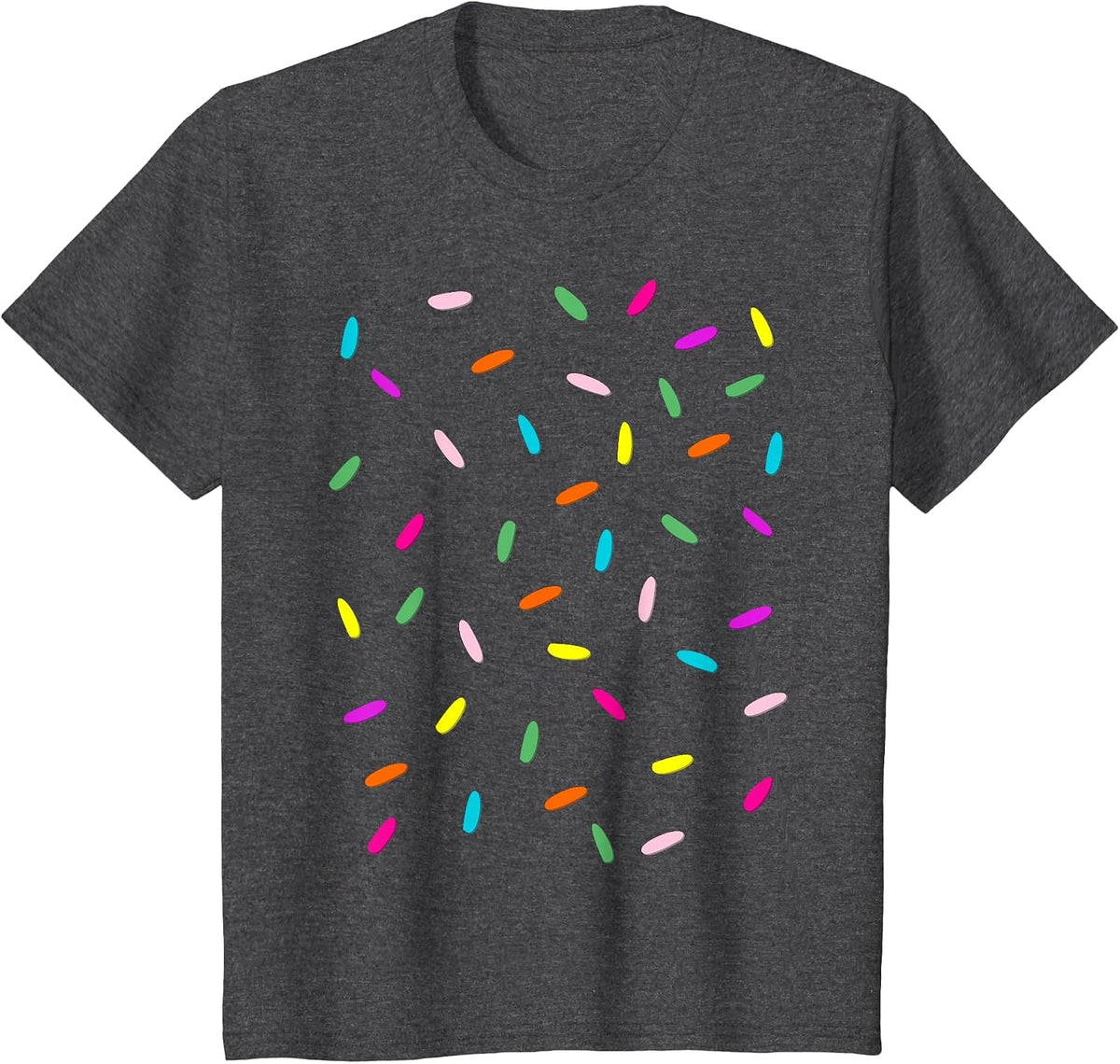 Rainbow Sprinkles Ice Cream Costume Shirt - Halloween T-Shirt - Dark Heather Grey