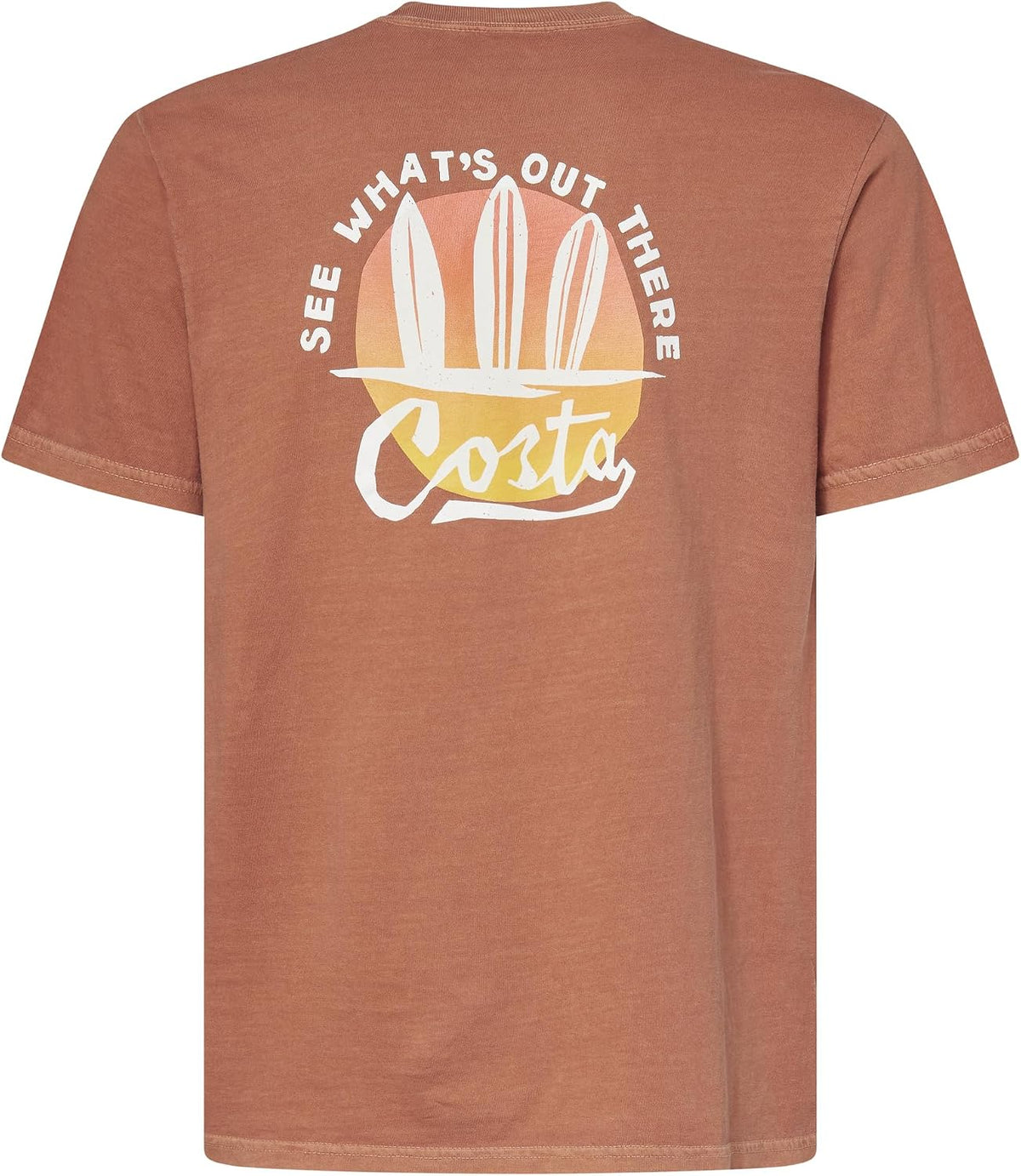 Costa Del Mar Men's Surf Silhouettes T-Shirt - Red Clay