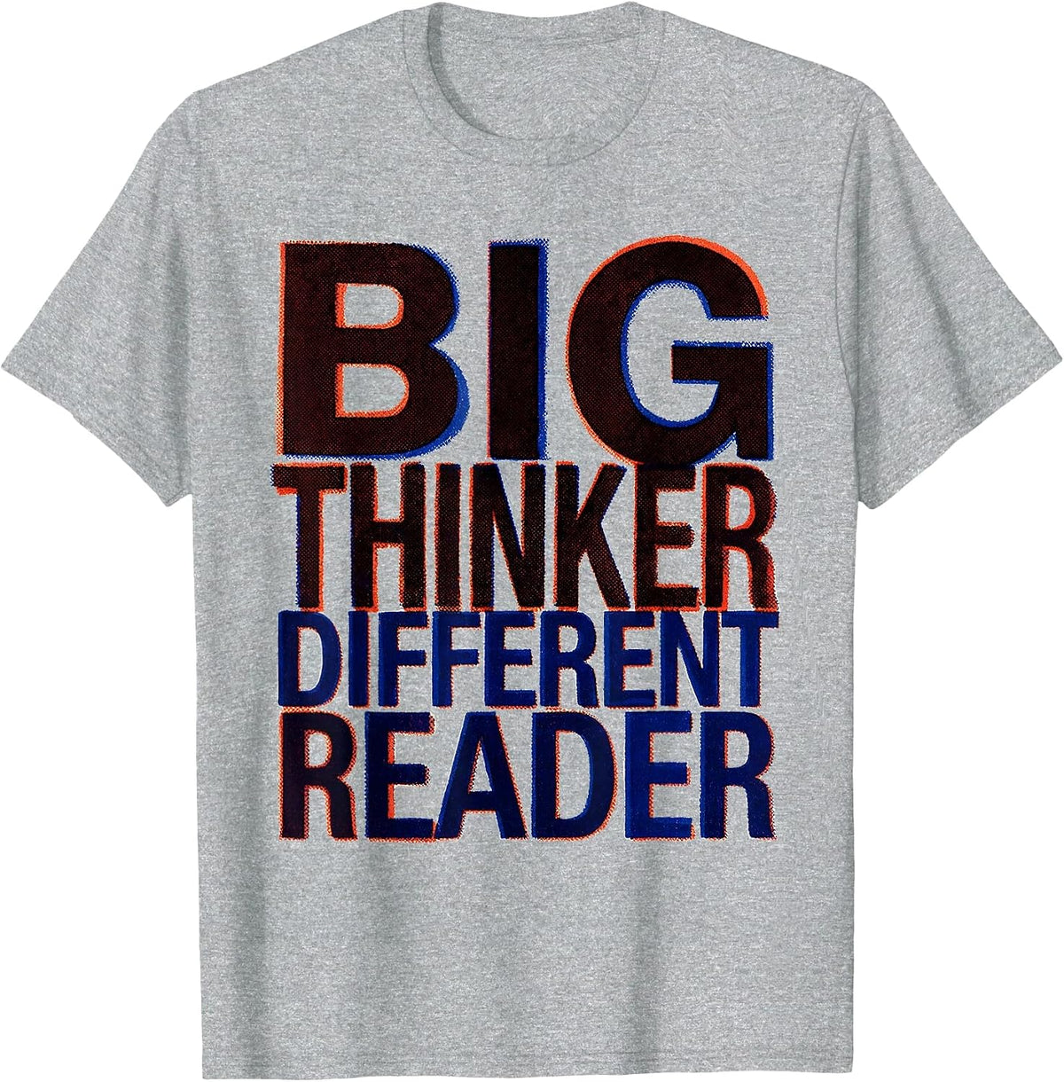 Men's Big Thinker Different Reader Dyslexia Awareness T-Shirt - Heather Grey