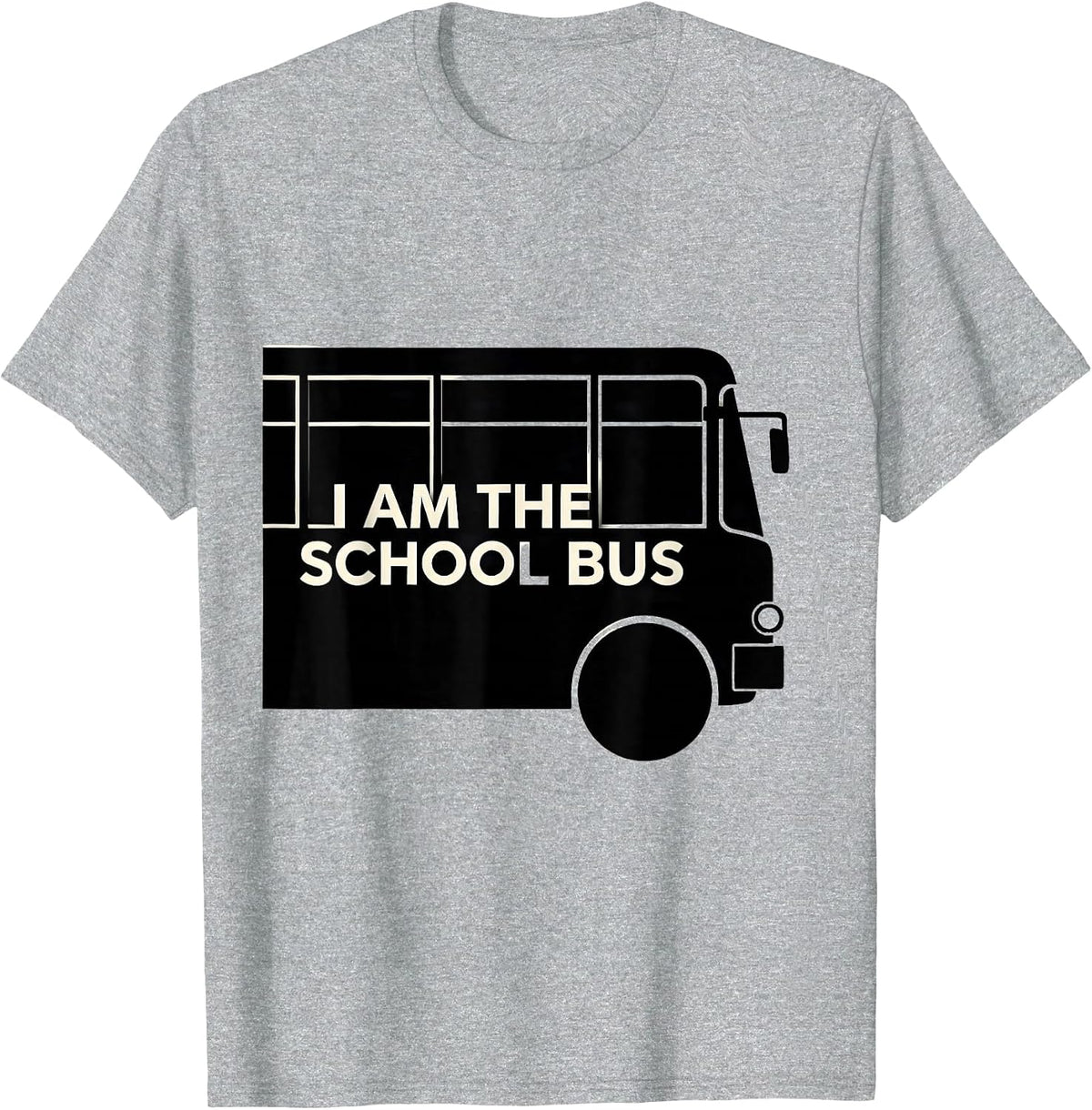 Men's I Am The School Bus Funny School Bus Driver Halloween T-Shirt - Heather Grey