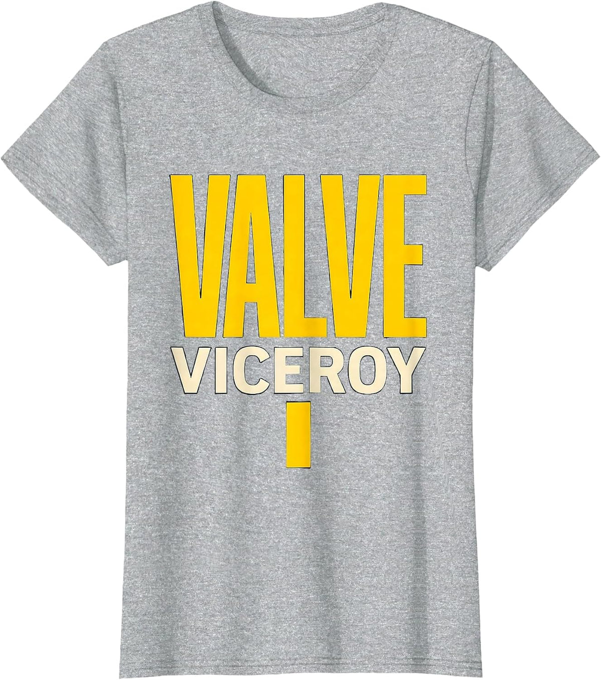 Women's Valve Viceroy Funny Plumber Pipefitter Steamfitter Humor T-Shirt - Heather Grey