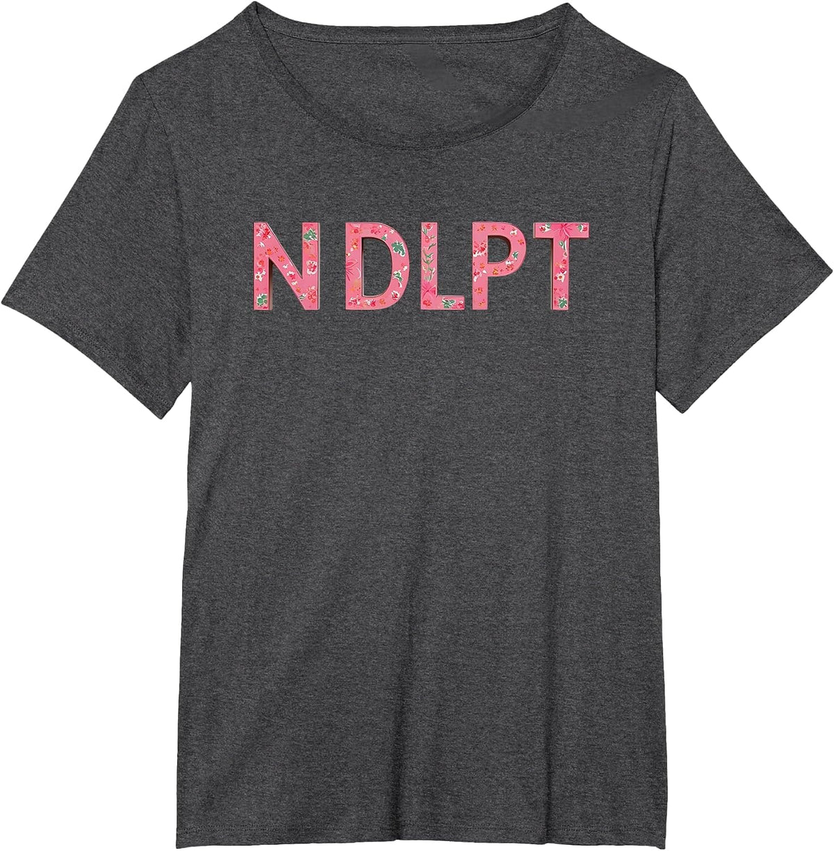 Needlepoint Lover Floral NDLPT Crafting T-Shirt - Dark Heather Grey