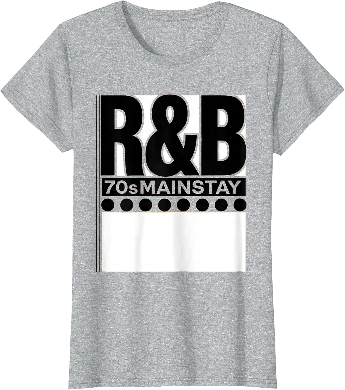 70s R&B Mainstay Retro Vintage Soul Music Fan T-Shirt - Heather Grey