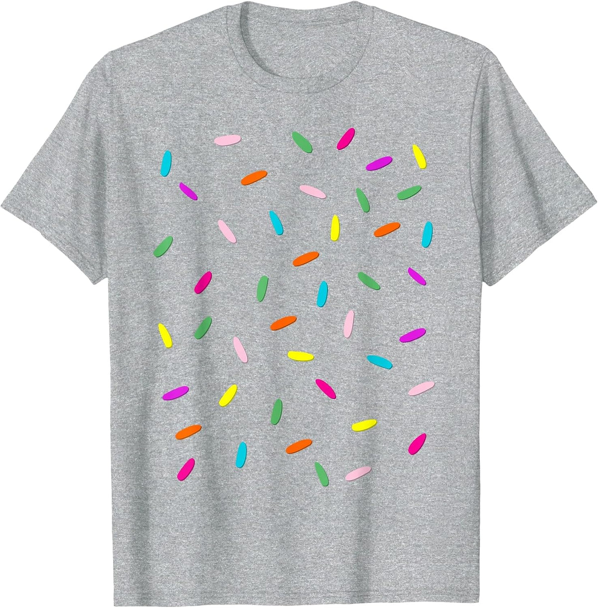 Rainbow Sprinkles Ice Cream Costume Shirt - Halloween T-Shirt - Heather Grey