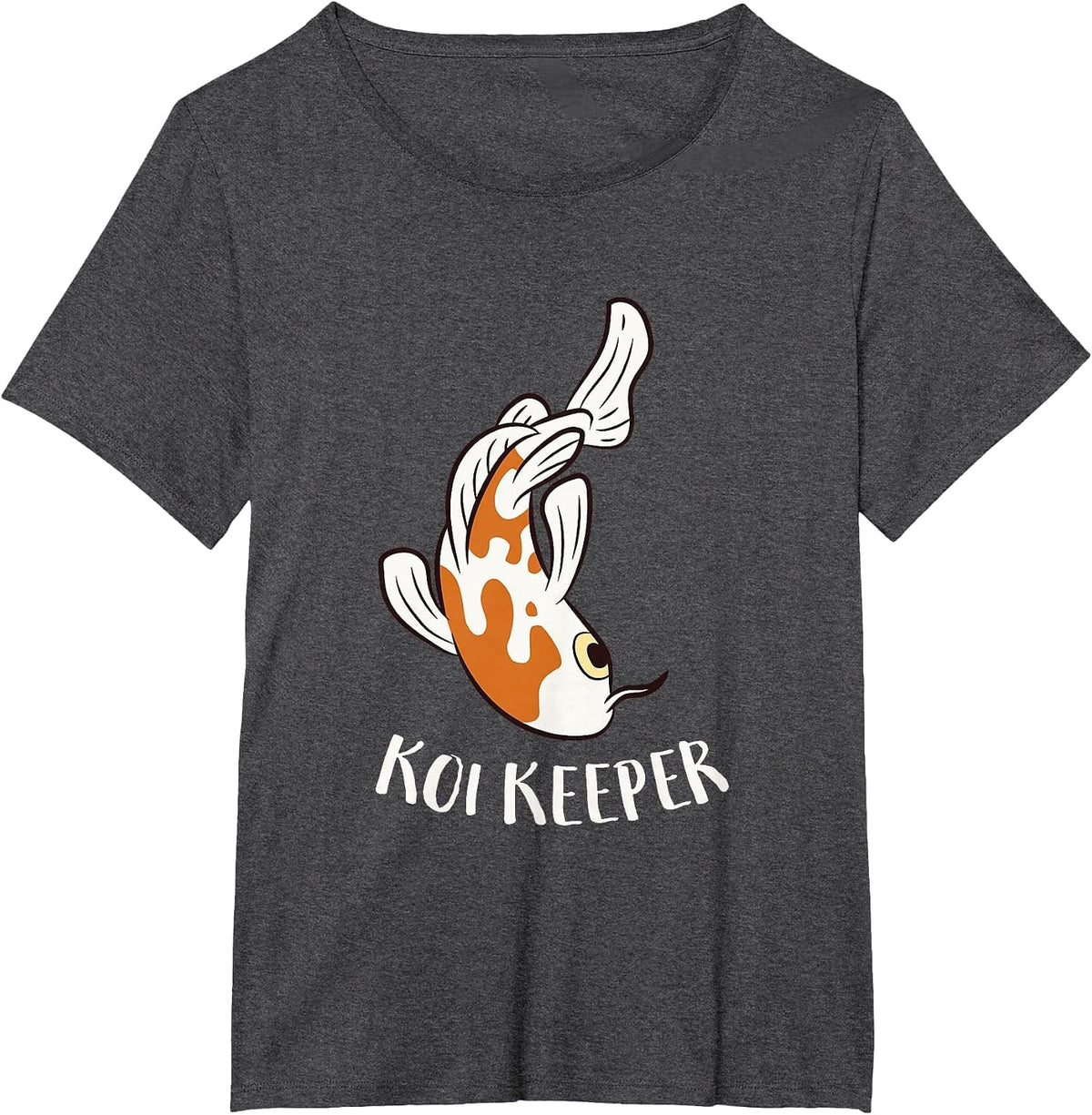 Koi Keeper Japanese Koi Fish Lover T-Shirt - Dark Heather Grey