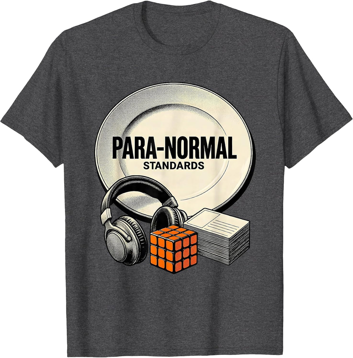 Men's Para-Normal Standards Funny Paraprofessional Goose SPED T-Shirt - Dark Heather Grey