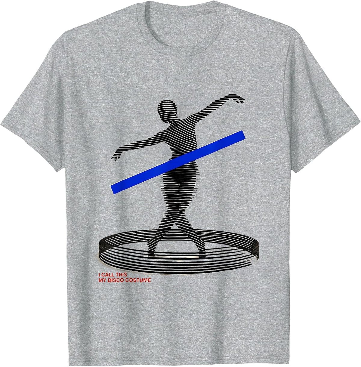 Men's I Call This My Disco Costume Retro 70s Party Costume T-Shirt - Heather Grey