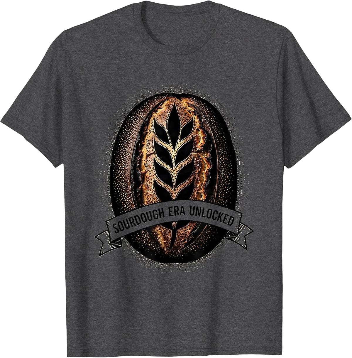 Men's In My Sourdough Era Unlocked Design T-Shirt - Dark Heather Grey